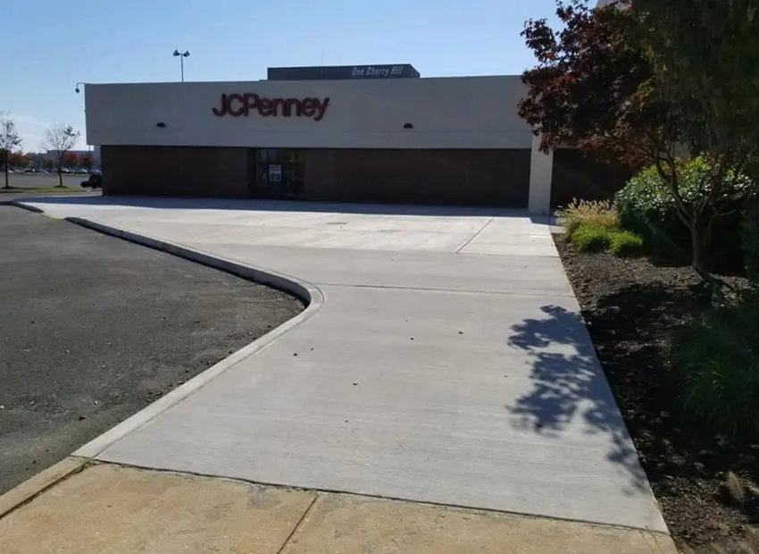Commercial concrete job finished at business property Cherry Hill NJ