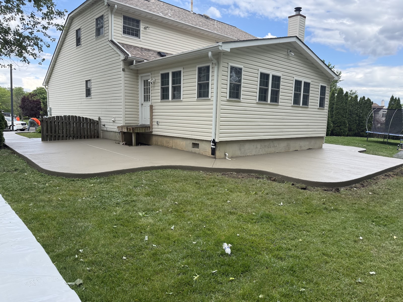Concrete patio construction in Cherry Hill NJ