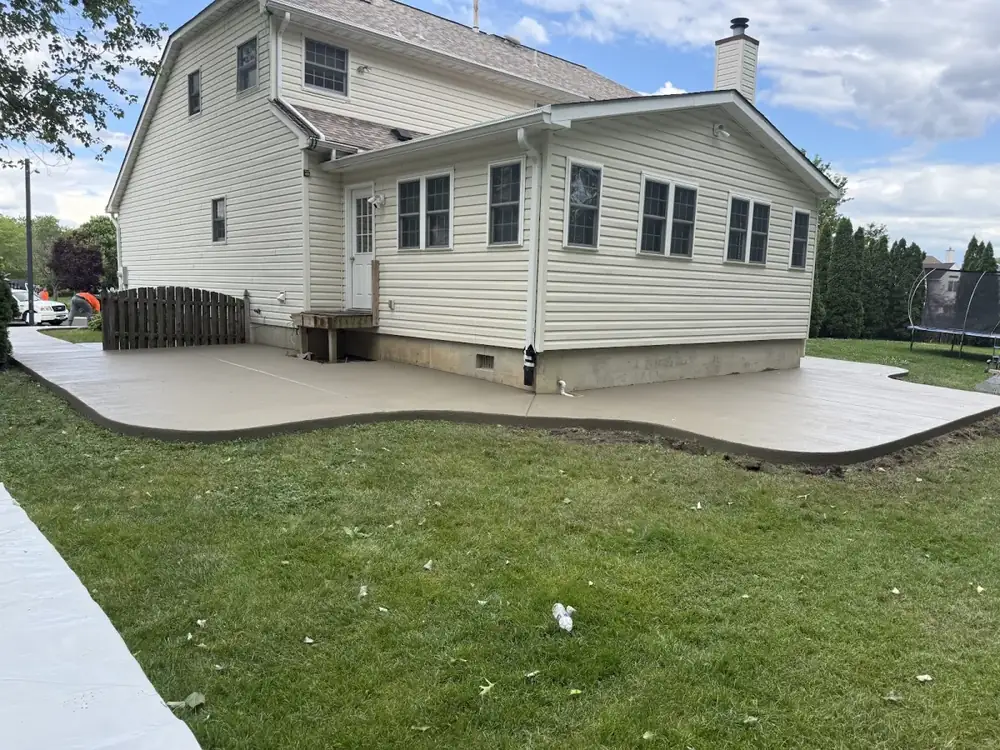 Concrete patio installation in Cherry Hill NJ