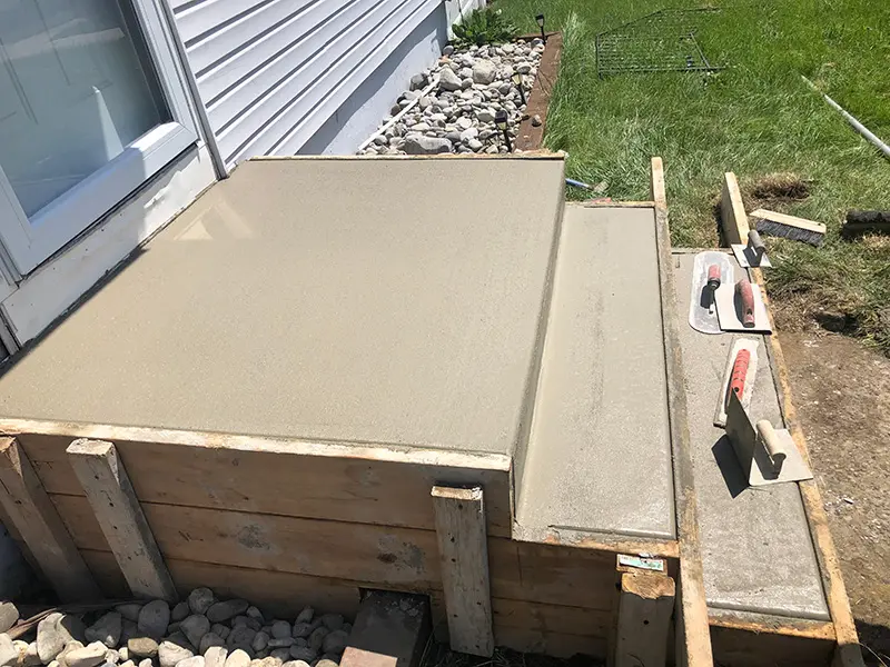 Concrete repair project completed at residential property Cherry Hill NJ