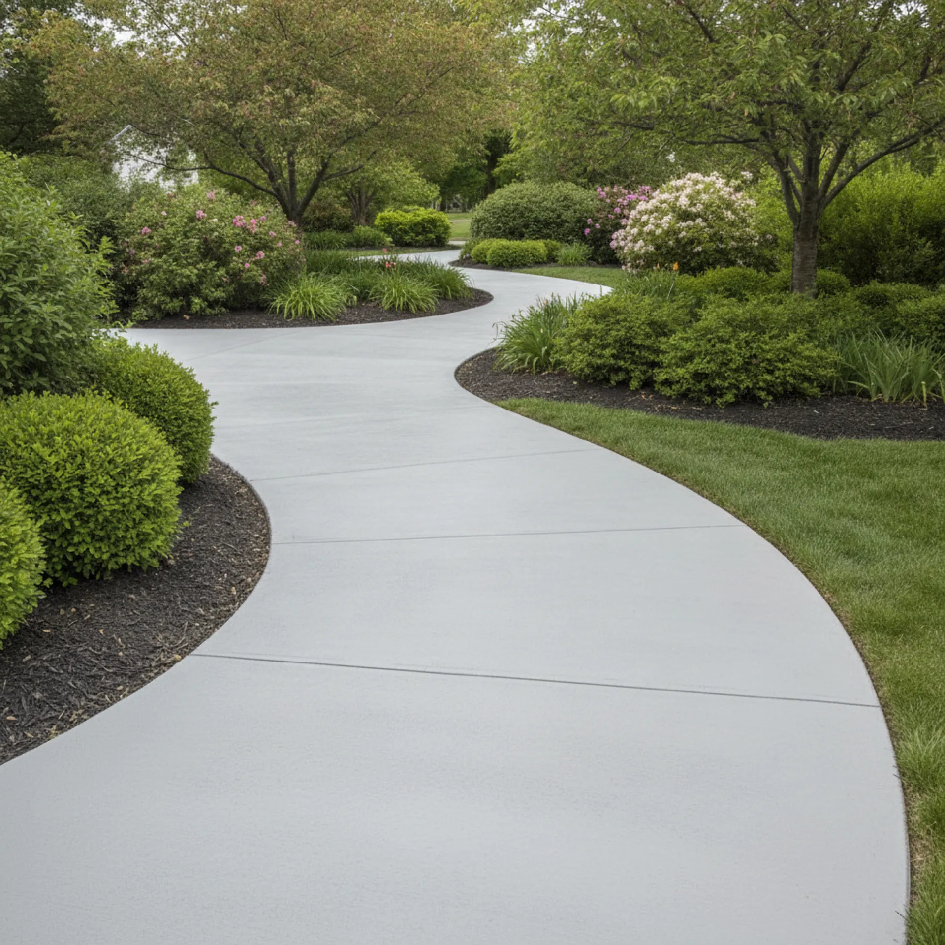 Restored concrete walkway after repair in Cherry Hill, NJ by Papaneri & Sons