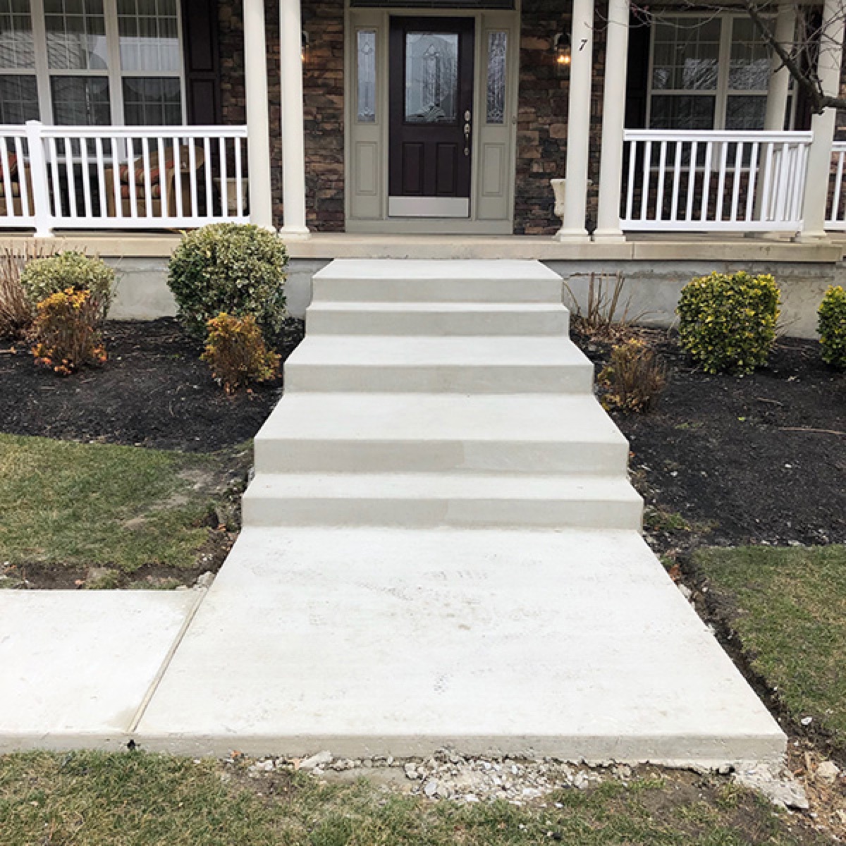 Concrete walkway to front porch in Cherry Hill NJ