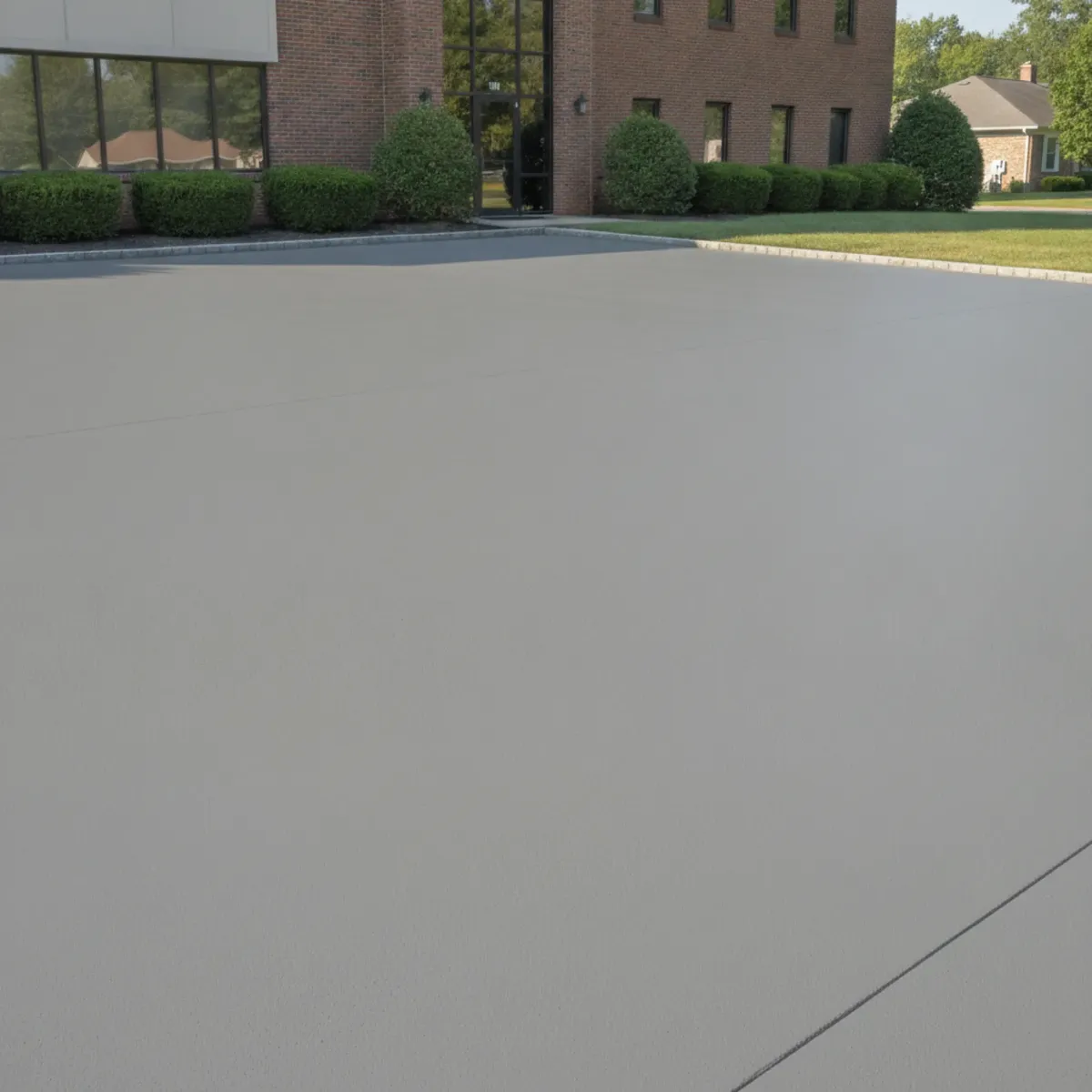 Smooth resurfaced concrete driveway finish at a Cherry Hill, NJ home