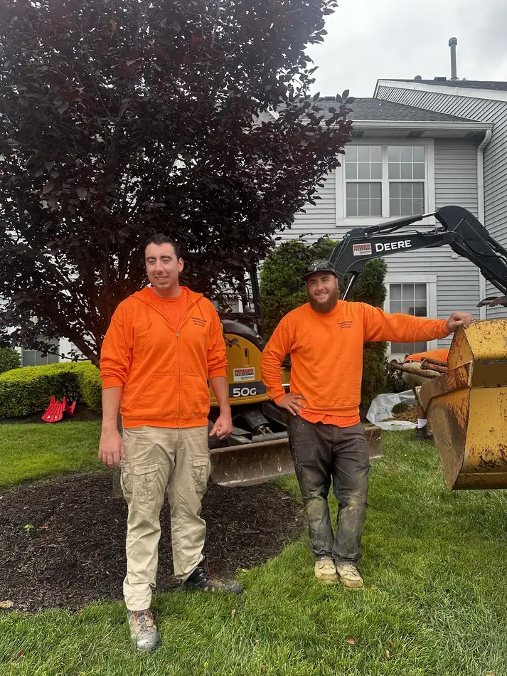 Papaneri & Sons family concrete crew on site in Cherry Hill NJ