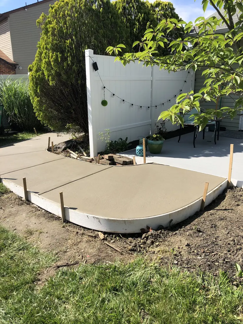 Finished concrete patio in Cherry Hill NJ
